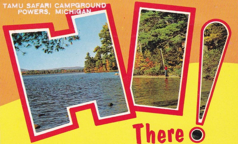 Tamu Safari Campground - Vintage Postcard